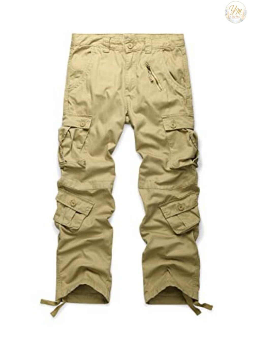 Men's Ripstop Cargo Work Pants Tactical Military Casual Loose Fit 8 Pockets